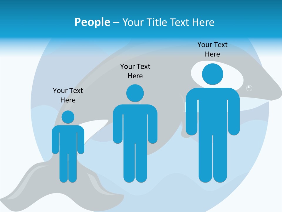 Fin Fish Swimming PowerPoint Template