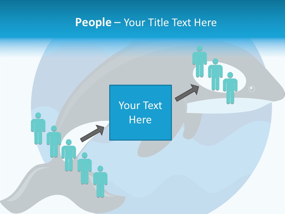 Fin Fish Swimming PowerPoint Template