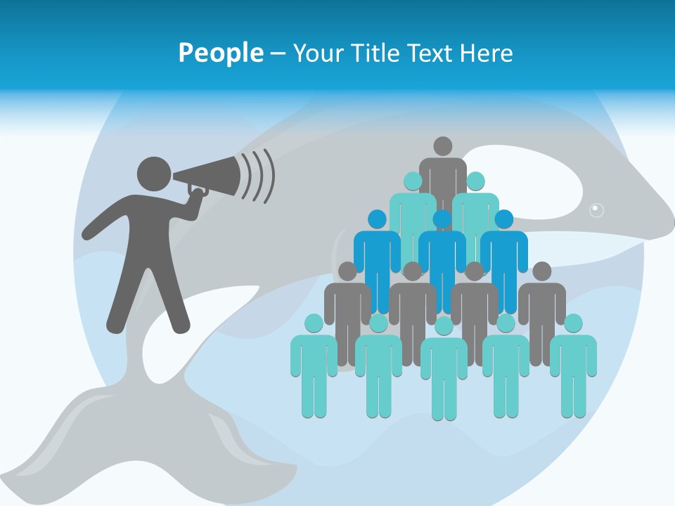 Fin Fish Swimming PowerPoint Template