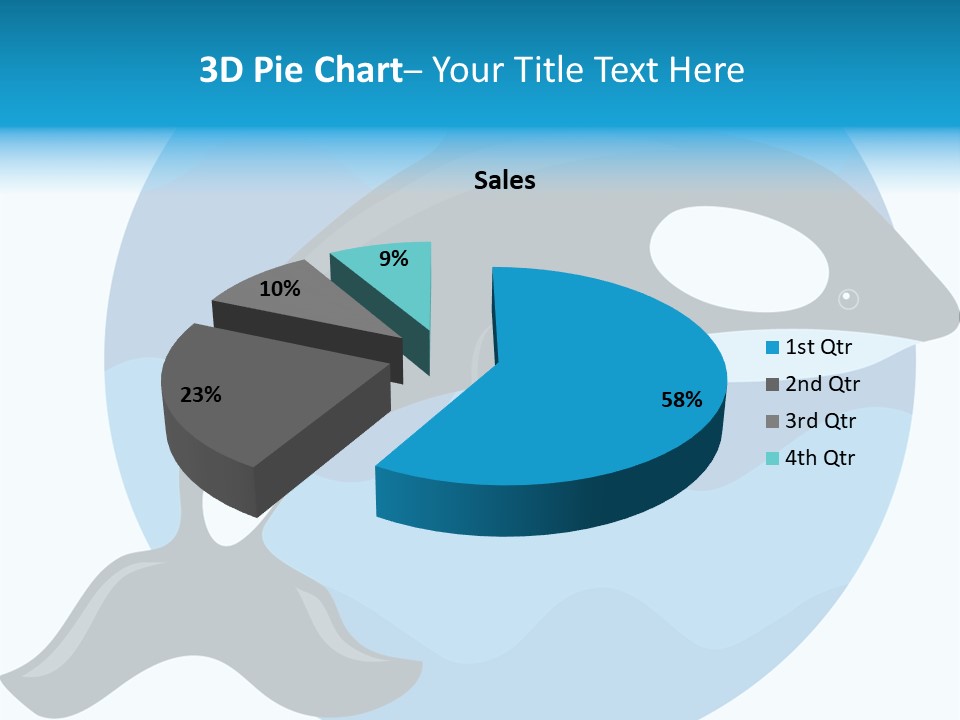 Fin Fish Swimming PowerPoint Template