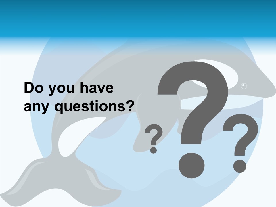 Fin Fish Swimming PowerPoint Template