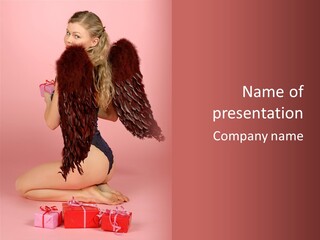 Box Year Love PowerPoint Template