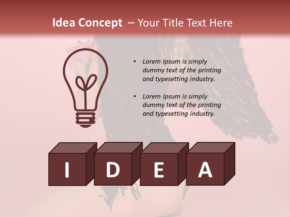 Box Year Love PowerPoint Template