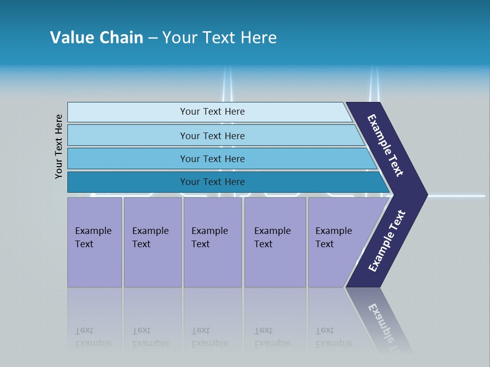 Ecg Graph Turquoise PowerPoint Template