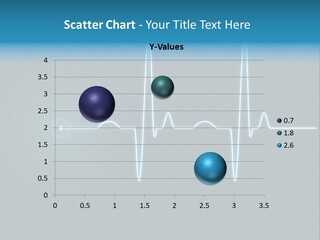 Ecg Graph Turquoise PowerPoint Template