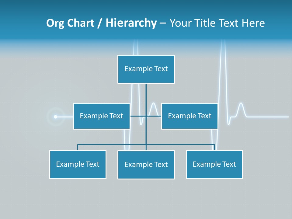 Ecg Graph Turquoise PowerPoint Template