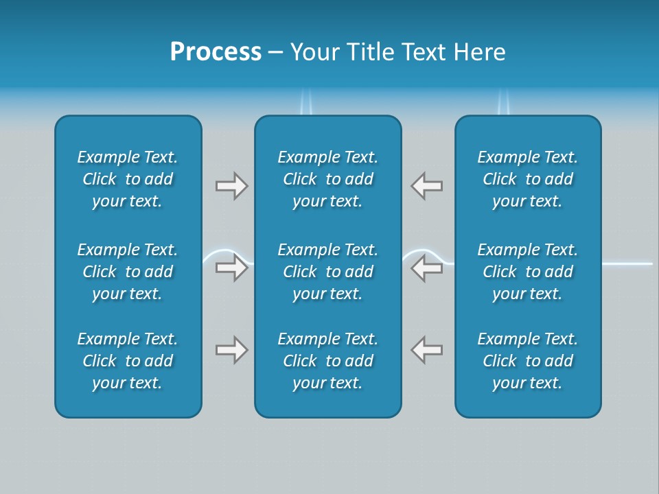 Ecg Graph Turquoise PowerPoint Template