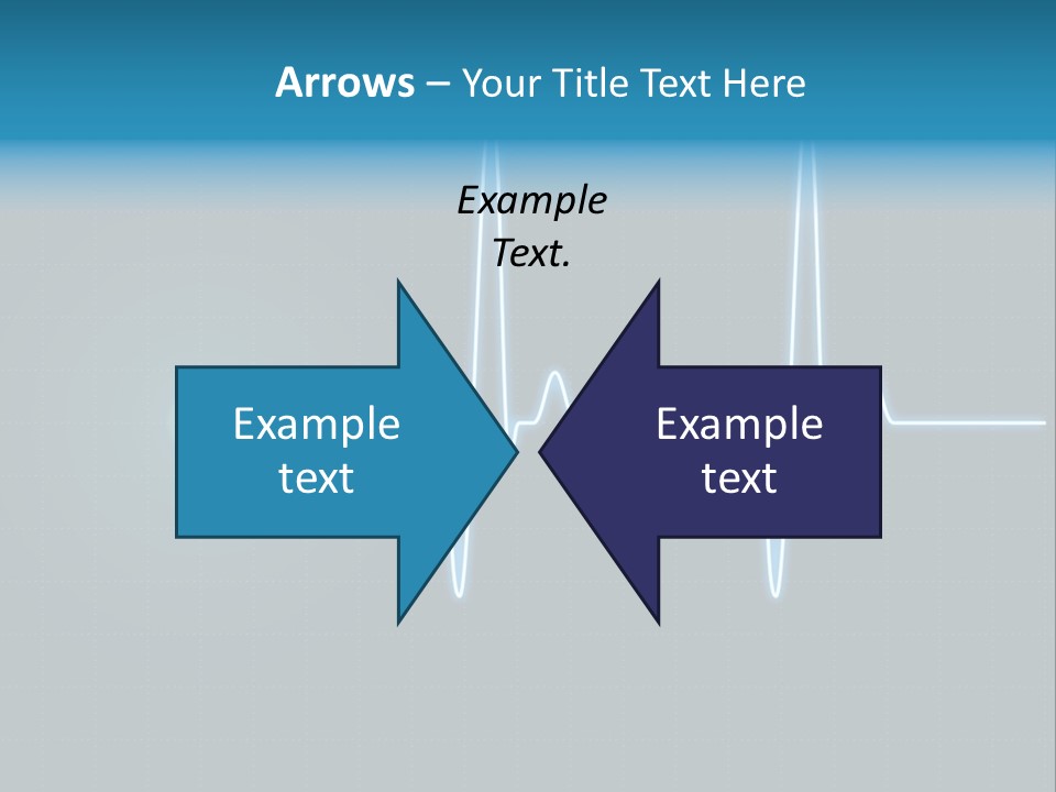 Ecg Graph Turquoise PowerPoint Template
