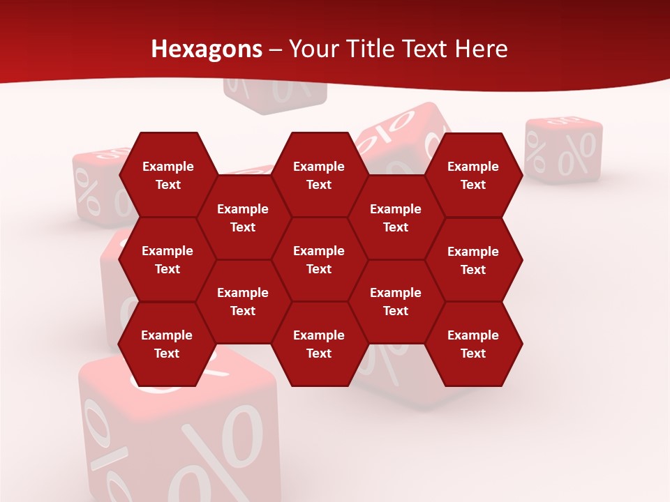 Red Pay Dice PowerPoint Template