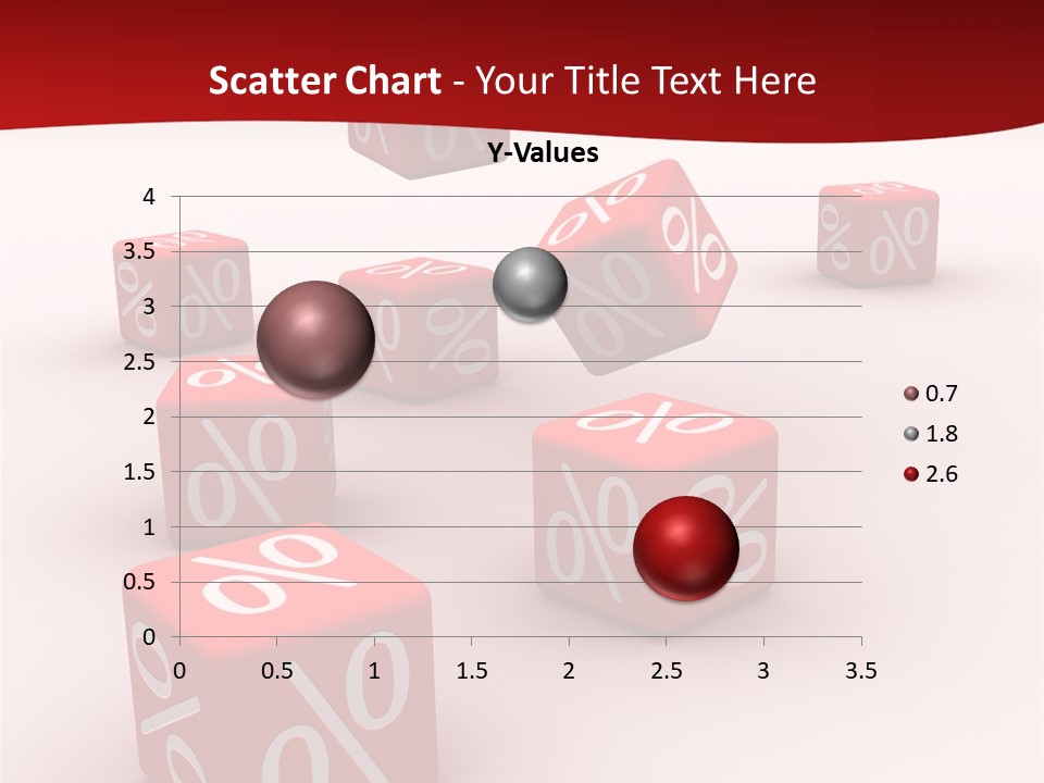 Red Pay Dice PowerPoint Template