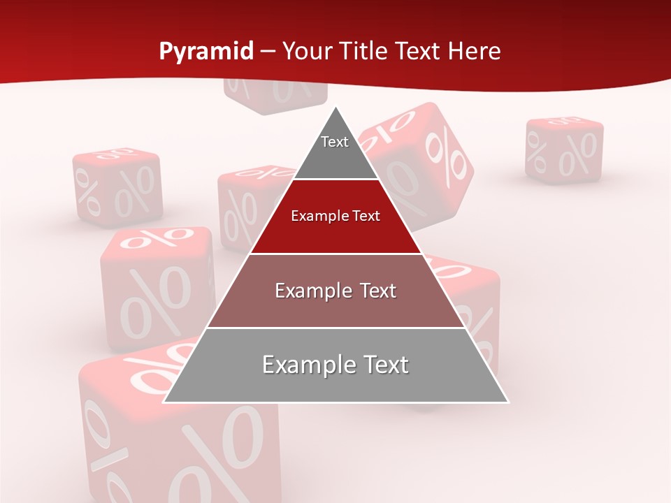 Red Pay Dice PowerPoint Template