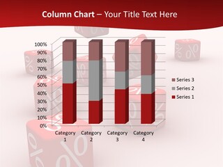 Red Pay Dice PowerPoint Template