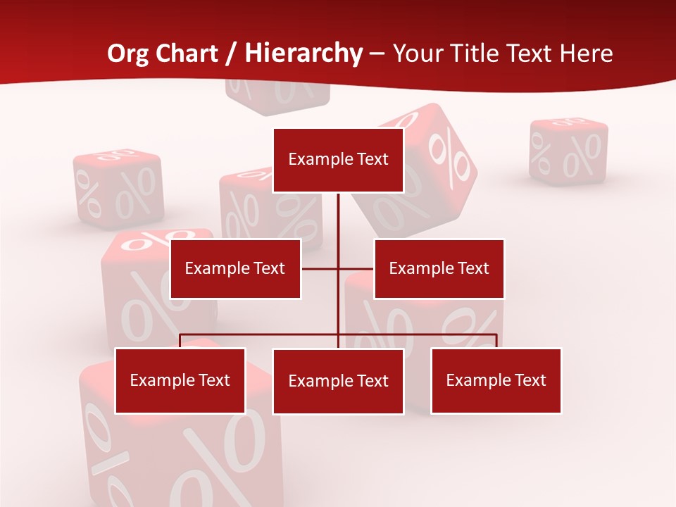 Red Pay Dice PowerPoint Template