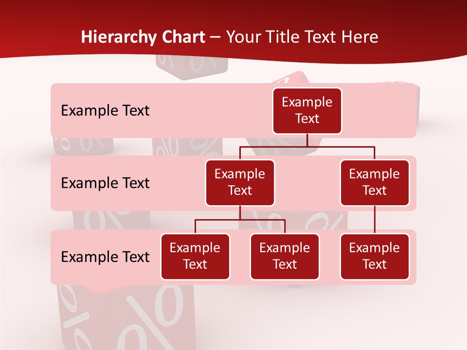 Red Pay Dice PowerPoint Template