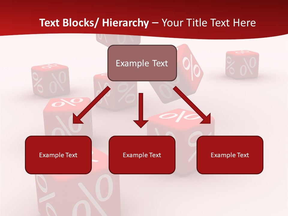 Red Pay Dice PowerPoint Template