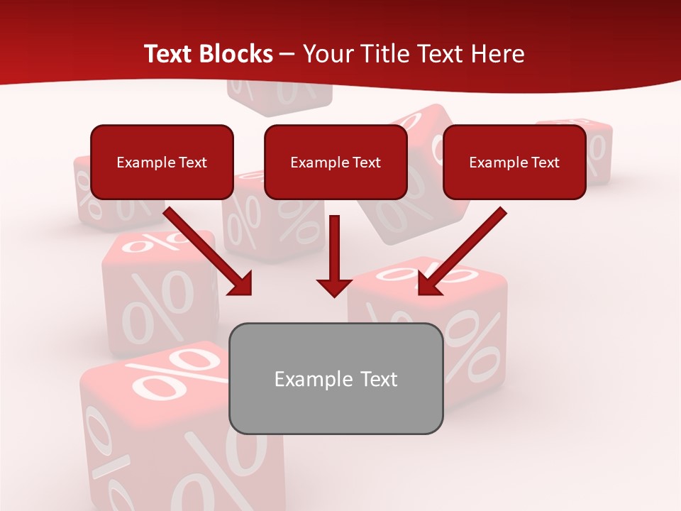 Red Pay Dice PowerPoint Template
