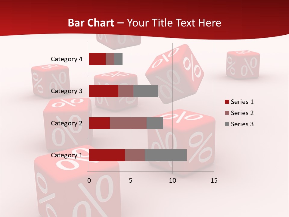 Red Pay Dice PowerPoint Template