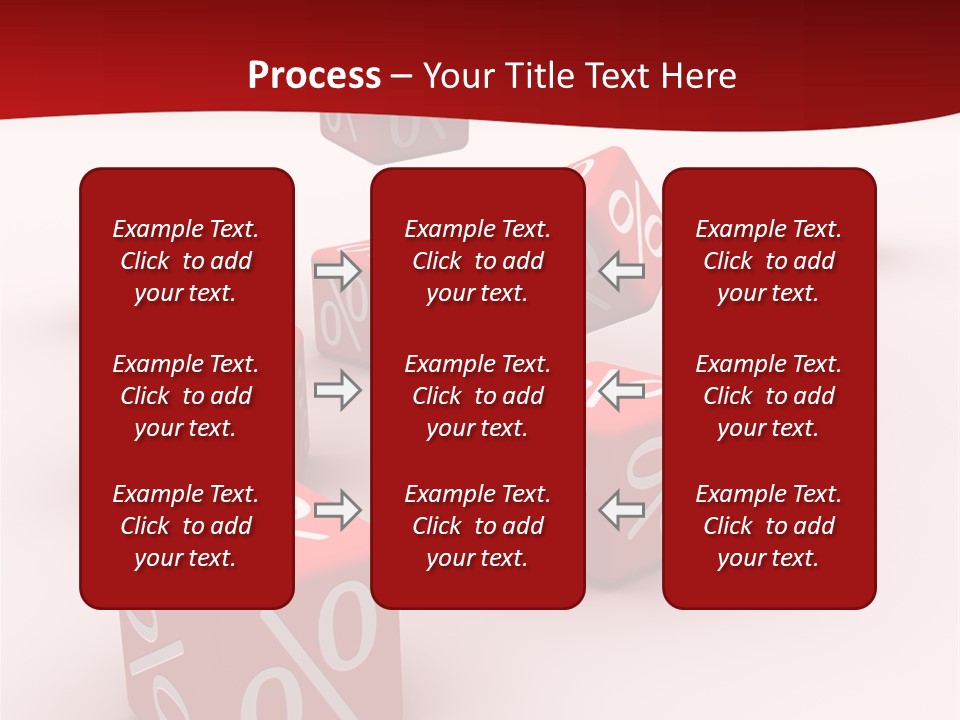 Red Pay Dice PowerPoint Template