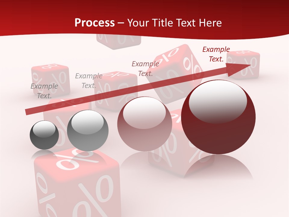 Red Pay Dice PowerPoint Template