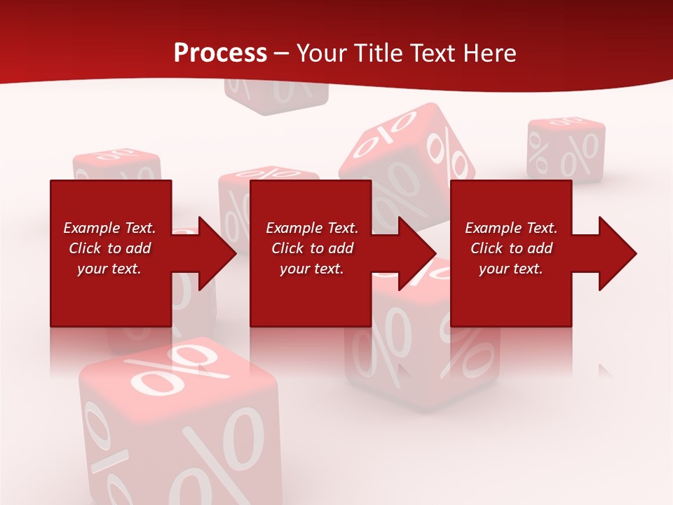 Red Pay Dice PowerPoint Template
