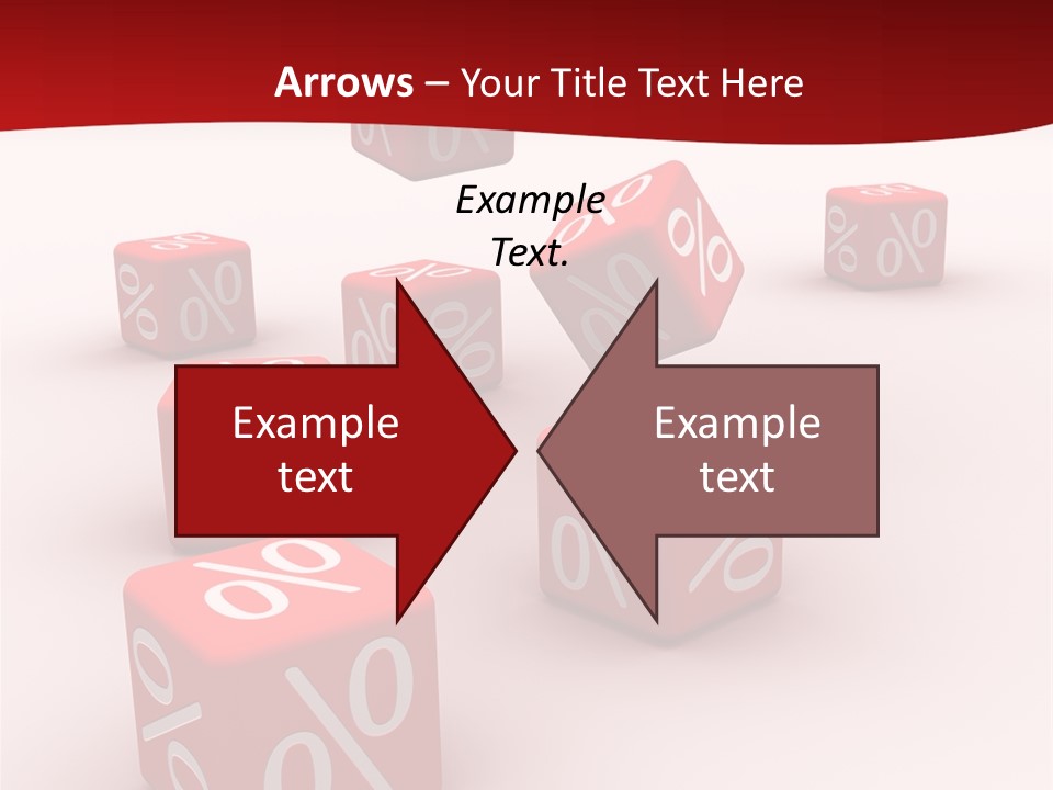 Red Pay Dice PowerPoint Template