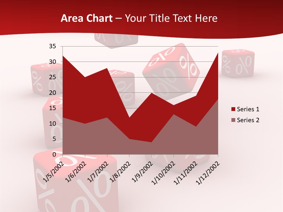 Red Pay Dice PowerPoint Template