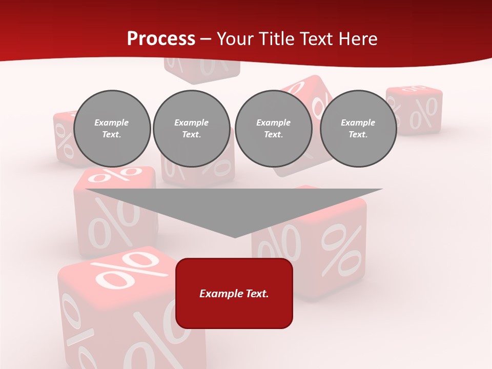 Red Pay Dice PowerPoint Template