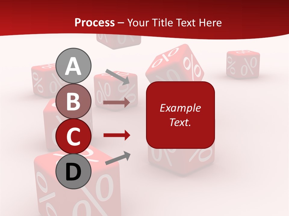 Red Pay Dice PowerPoint Template