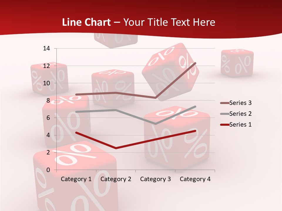 Red Pay Dice PowerPoint Template