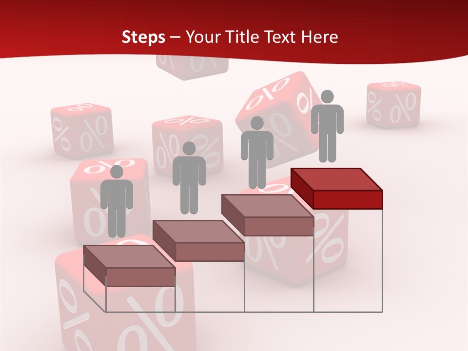 Red Pay Dice PowerPoint Template
