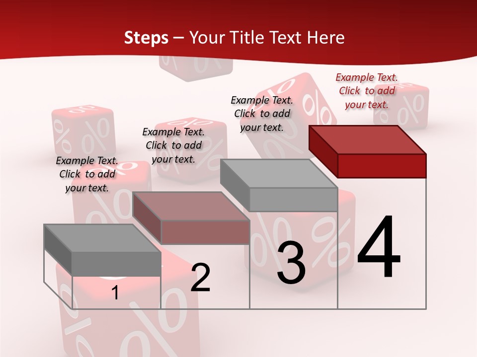 Red Pay Dice PowerPoint Template
