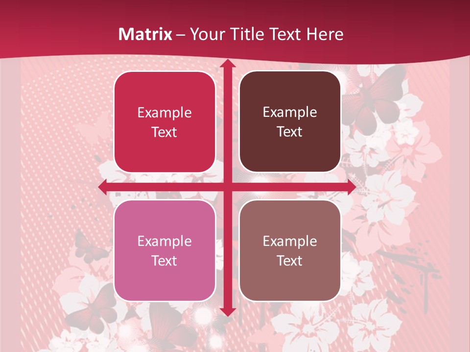 Tracery Art Flowers PowerPoint Template