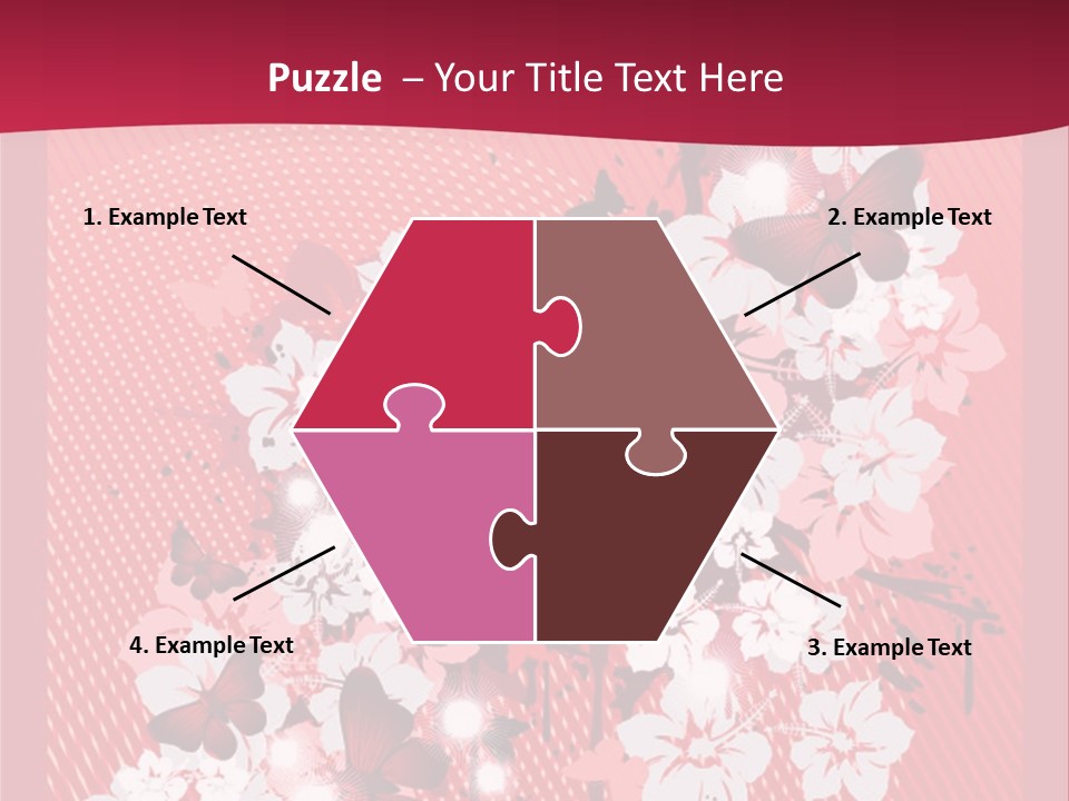 Tracery Art Flowers PowerPoint Template