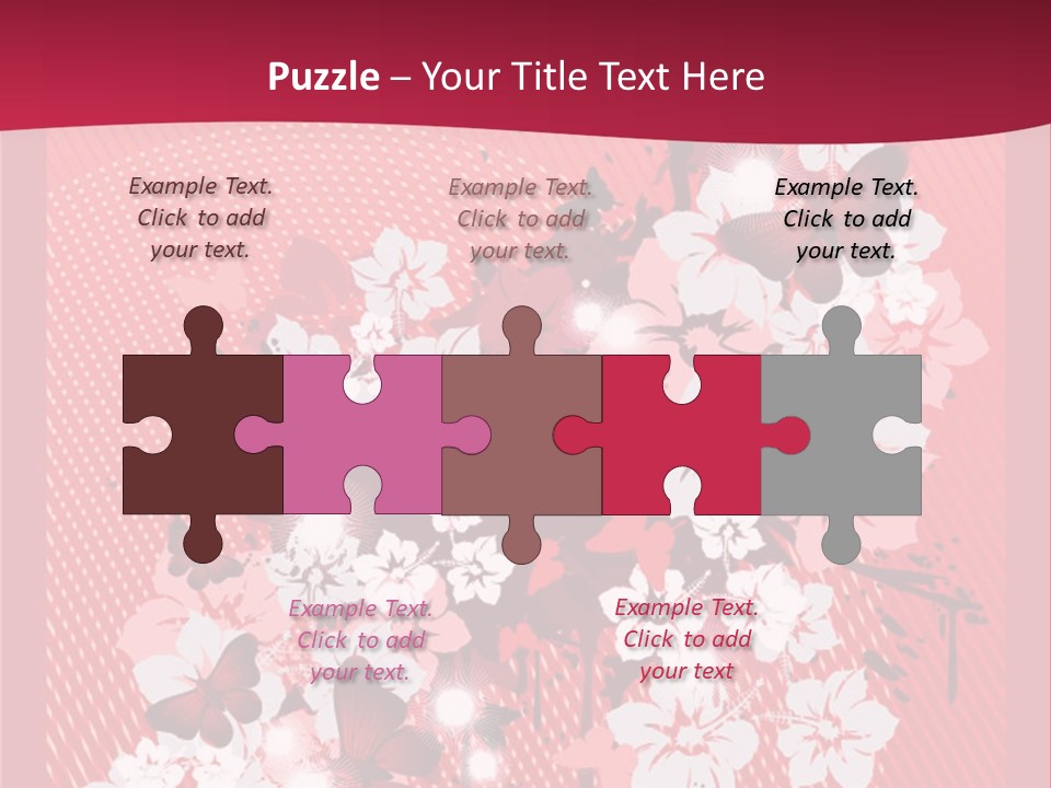 Tracery Art Flowers PowerPoint Template