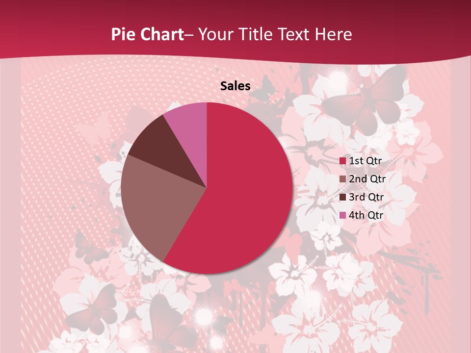 Tracery Art Flowers PowerPoint Template