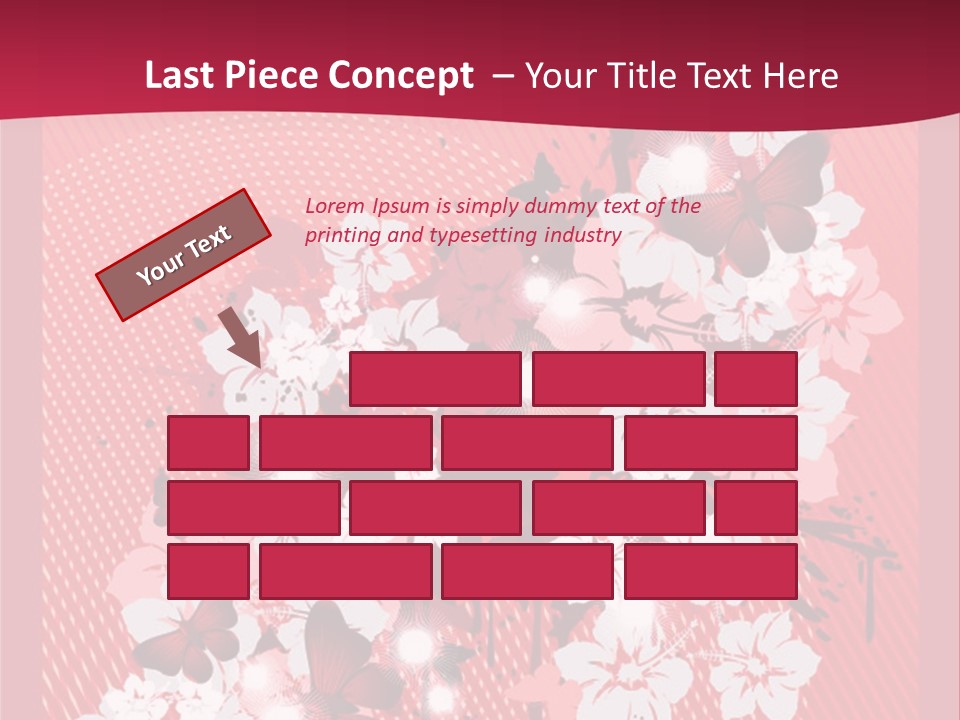 Tracery Art Flowers PowerPoint Template