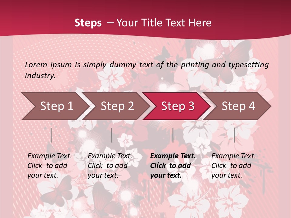 Tracery Art Flowers PowerPoint Template