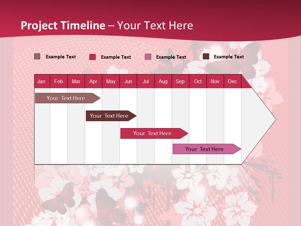 Tracery Art Flowers PowerPoint Template