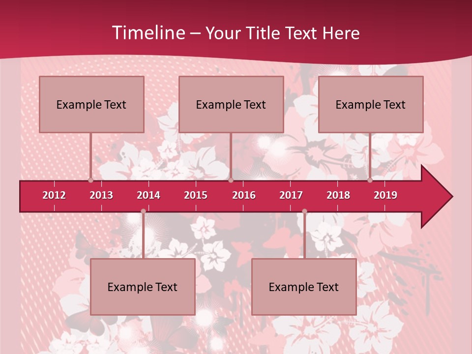 Tracery Art Flowers PowerPoint Template