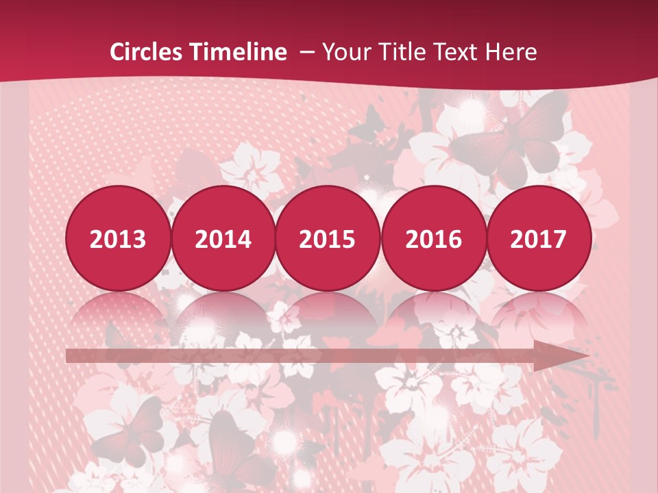 Tracery Art Flowers PowerPoint Template