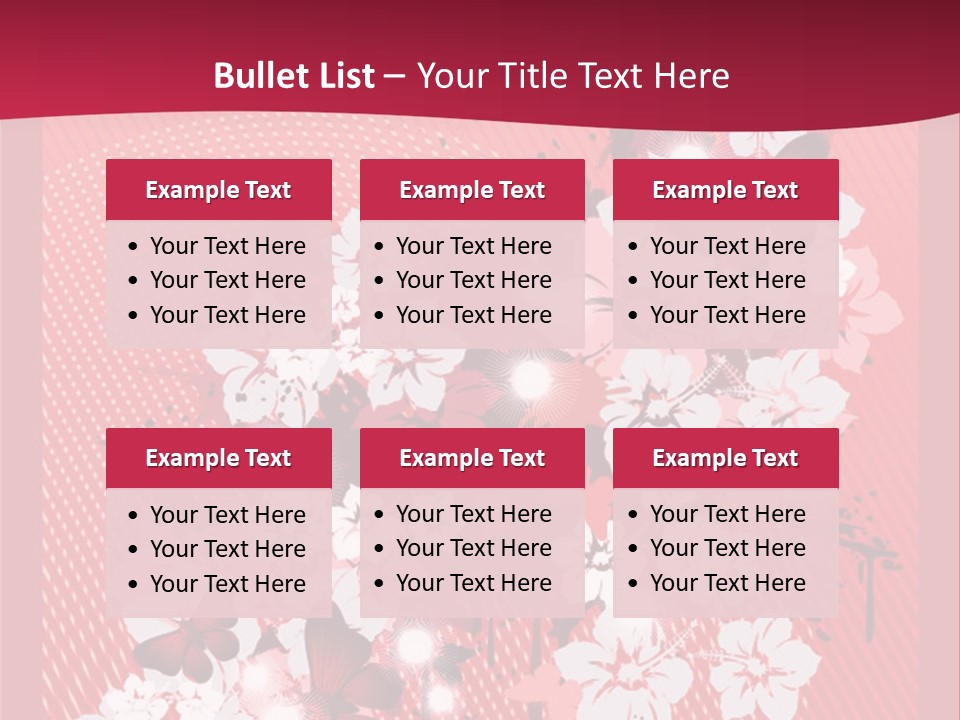 Tracery Art Flowers PowerPoint Template