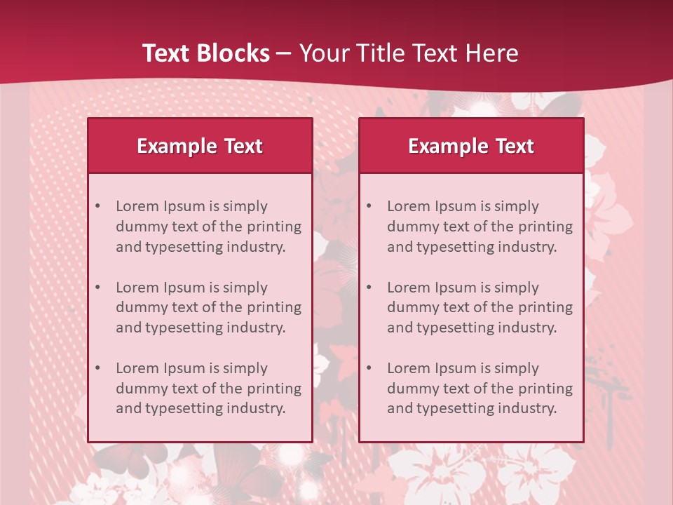 Tracery Art Flowers PowerPoint Template