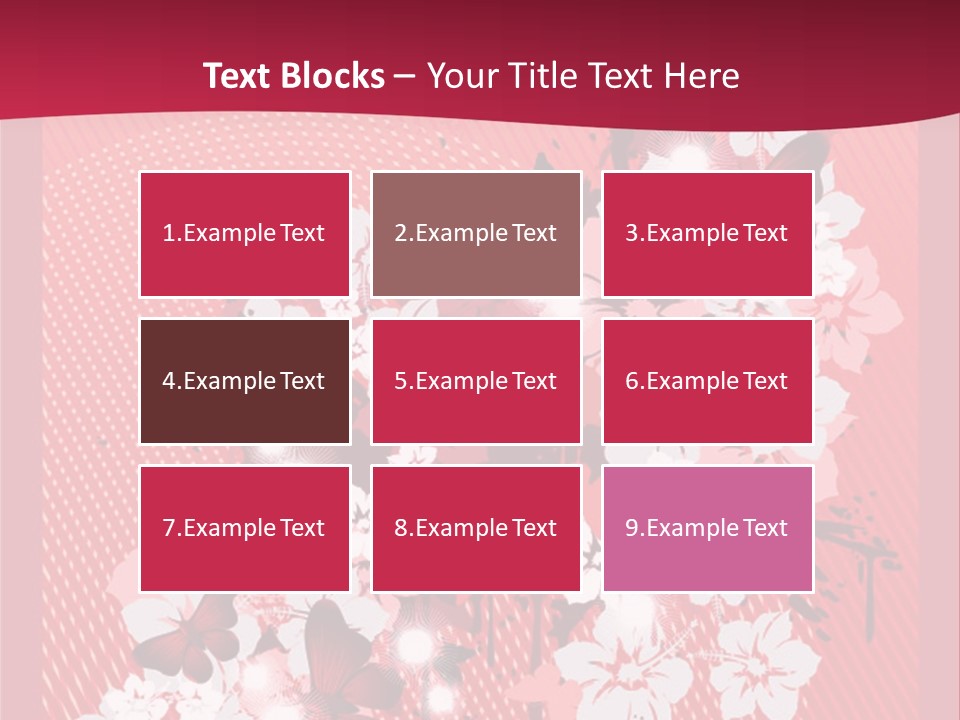 Tracery Art Flowers PowerPoint Template