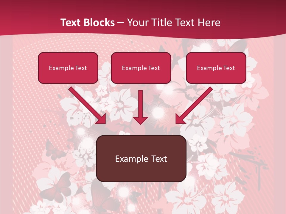 Tracery Art Flowers PowerPoint Template
