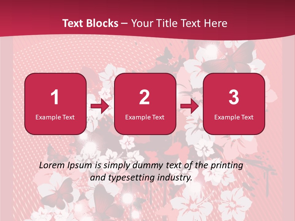 Tracery Art Flowers PowerPoint Template