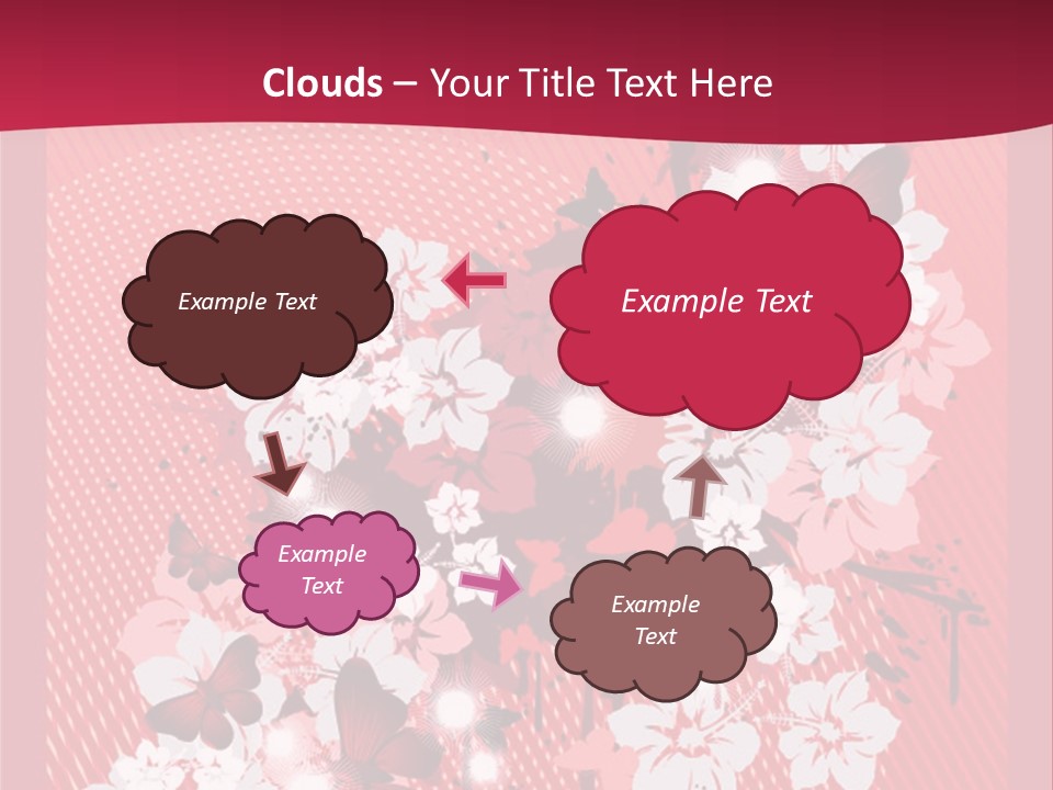Tracery Art Flowers PowerPoint Template