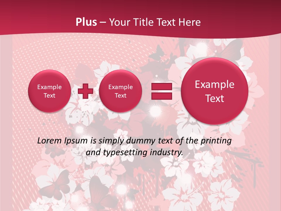 Tracery Art Flowers PowerPoint Template