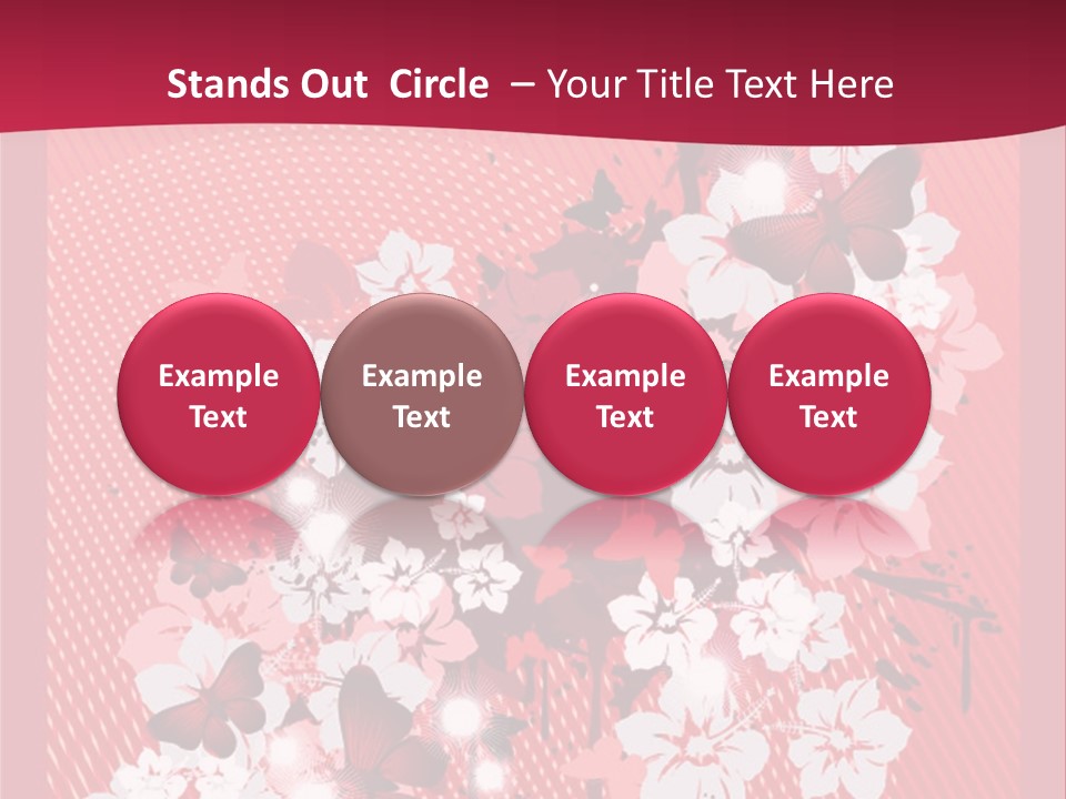 Tracery Art Flowers PowerPoint Template