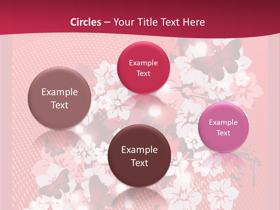 Tracery Art Flowers PowerPoint Template