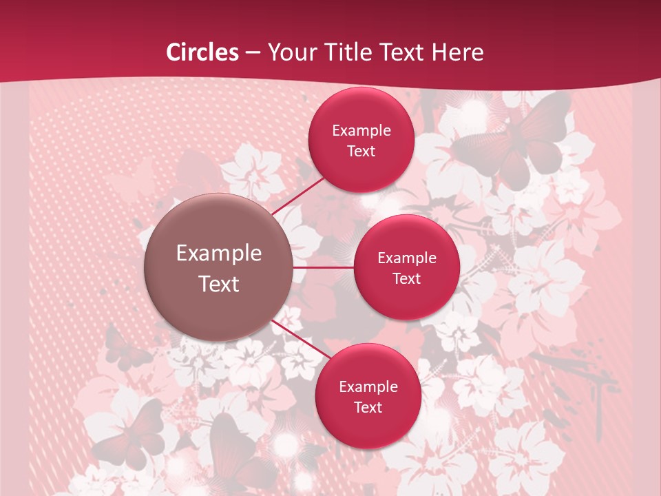 Tracery Art Flowers PowerPoint Template